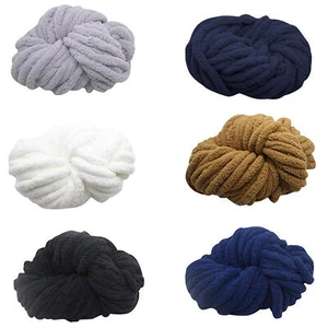 Thick Chunky Chenille Yarn Super Soft DIY Blanket Bulky Arm Knitting Wool Yarn - Picture 1 of 18