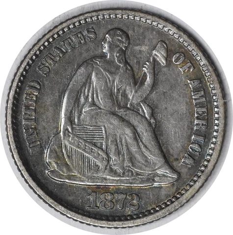 1872 Liberty Seated Silver Half Dime DDO FS-101 AU Uncertified #217 Cover