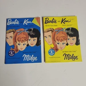 2 Vtg Barbie & KEN Fashion Books Mattel Ken Midge - Picture 1 of 2