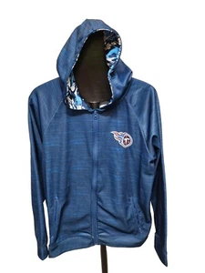 NFL Team Apparel Men's Size Large Tennessee Titans Blue Hooded Sweatshirt - Picture 1 of 8