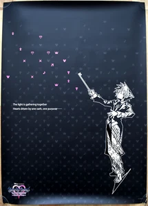 Kingdom Hearts Orchestra World Tour RARE 51.5 x 73cm Japanese Promotional Poster - Picture 1 of 2