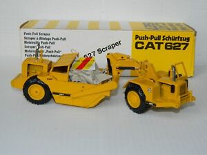 NZG CAT Push Pull Scraper Model 627 Diecast 1:50 Scale No 126 W Germany in Box