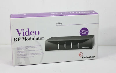 Radio Shack 4 Way RF Modulator PN 15-1215 Brand New in Box - Image 1 of 2