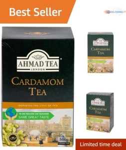 Black Tea Loose Leaf 454g Cardamom Caffeinated Sugar-Free Hot Beverage - Picture 1 of 12