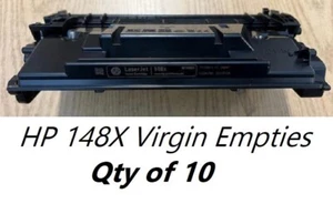 10 Virgin Genuine Empty HP 148X Laser Toner Cartridges FREE SHIPPING W1480X - Picture 1 of 1