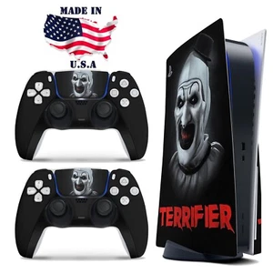 Terrifier Art the Clown PS5 Skin Playstation Console & Controller Vinyl Wrap - Picture 1 of 12