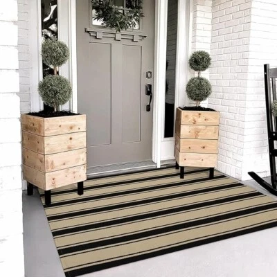 alfombra collive buffalo negro/blanco Foto 1 de 4