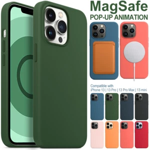 Coque Coque Silicone Liquide Haut de Gamme pour iPhone 12 13 14 15 Pro Max MagSafe - Photo 1 sur 66
