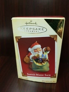 Hallmark Keepsake Ornamento SACO MÁGICO DE SANTA Exclusivo 2005 Regalo VIP - Imagen 1 de 12