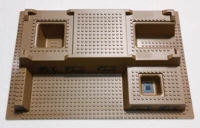 LEGO: 32x48x6 Baseplate - Dark Tan - 51542 - Level Front - 7627 - "Bend On Side" - Image 1 of 4
