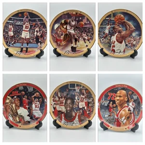 Michael Jordan Bradford Exchange Upper Deck Plates mit Zertifikaten - 6 Platten Set - Bild 1 von 18