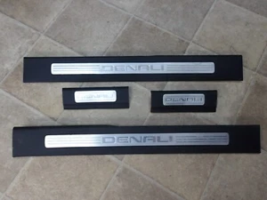 08 09 10 11 12 13 14 GMC Yukon Denali Threshold Trim Sill Plate Set of 4 OEM - Picture 1 of 8