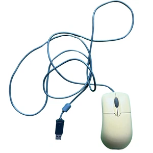 Microsoft X08-71118 Souris Optique Compatible USB & PS/2 Roue Jaunie Fonctionne - Photo 1/2