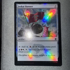 FOIL Jeskai Banner x1 Khans of Tarkir x1 Magic the Gathering MTG - Picture 1 of 2