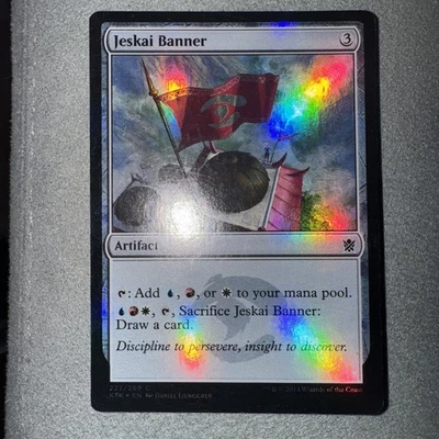 FOIL Jeskai Banner x1 Khans of Tarkir x1 Magic the Gathering MTG - Image 1 of 2