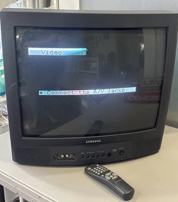 Samsung TXJ2066 20” Retro CRT Video Gaming TV Vintage Television W/ Remote WORKS - Image 1 of 4
