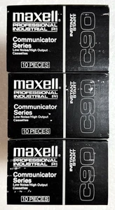 30 Maxell C90 P/I Professional Industrial Communicator Series Cassette Tapes - Bild 1 von 7