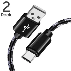 2 Pack USB-C Fast Charger Cable for iPhone 15 16 Pro Max / Galaxy S24 S23 Ultra - Picture 1 of 13