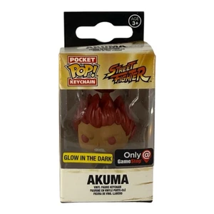 Street Fighter Akuma Funko Pocket Pop! Keychain (Gamestop Exclusive) RARE - Imagen 1 de 4