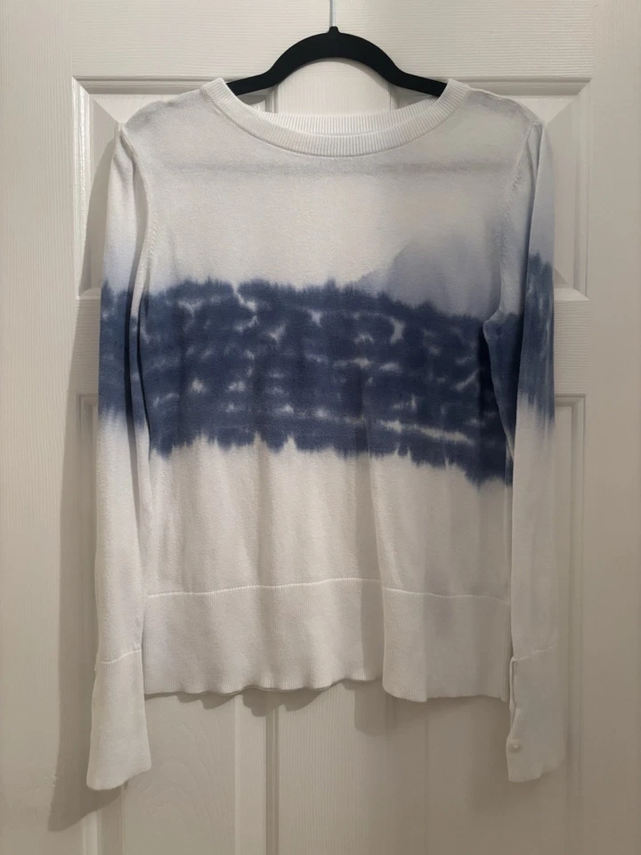 Halógeno Tie Dye Botón Puño Algodón Suéter - Mediano Foto 1 de 4