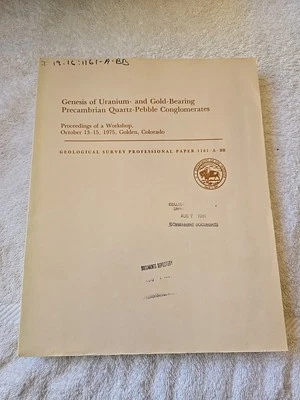 DOCUMENTO PROFESIONAL DE LEVANTAMIENTO GEOLÓGICO 1161-A-BB Génesis de uranio-rodamiento dorado Foto 1 de 4