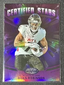 Bijan Robinson - 2025 Panini Certified #CST-BRN - Certified Stars Purple /299 - Bild 1 von 4