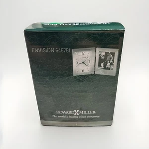Howard Miller Envision Table Clock, brushed aluminum - 645751 - Picture 1 of 4
