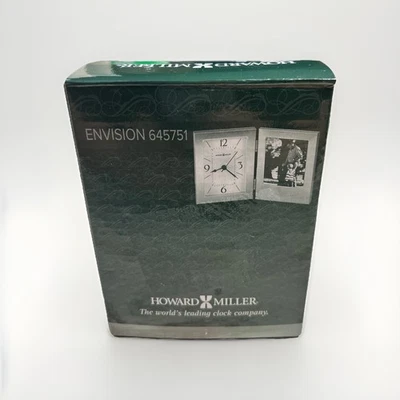 Howard Miller Envision Table Clock, brushed aluminum - 645751 - Image 1 of 4