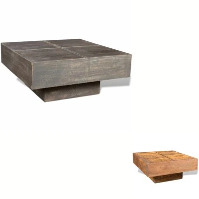 Coffee Table Wooden Living Room Accent End Tea Side Table Solid Wood vidaXL - image 1 of 2