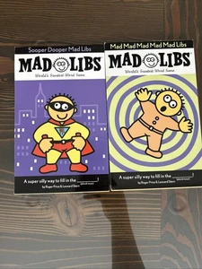 Mad Libs: Sooper Dooper & Mad by Leonard Stern and Roger Price (2001, set of Two - Picture 1 of 5