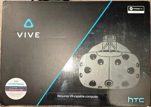 HTC Vive VR Headset  w/ Deluxe Audio Strap Full Set Ready to Play - Picture 1 of 3