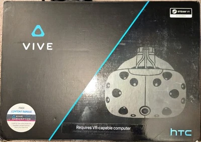HTC Vive VR Headset  w/ Deluxe Audio Strap Full Set Ready to Play - Image 1 of 3