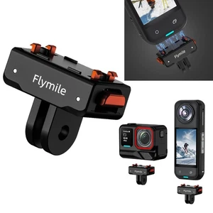 Adattatore magnetico supporto plastica sgancio rapido base per Insta360 X5/Ace Pro 2 - Foto 1 di 21