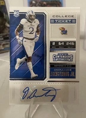 2018 Panini Contenders Draft Picks #234 Dorance Armstrong Jr. Auto RC - Image 1 of 2