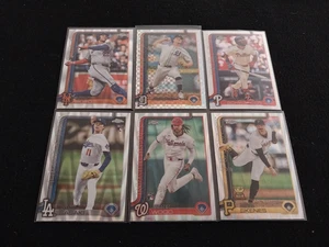 Lote de 6 cartas 2025 Topps cromo refractor madera Sasaki RC Skenes Schwarber RAYWAVES - Imagen 1 de 1