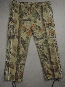 VINTAGE Liberty Pants Mens 2XL 46x31 Realtree Camo Cargo Adjustable Hunting USA - Picture 1 of 11