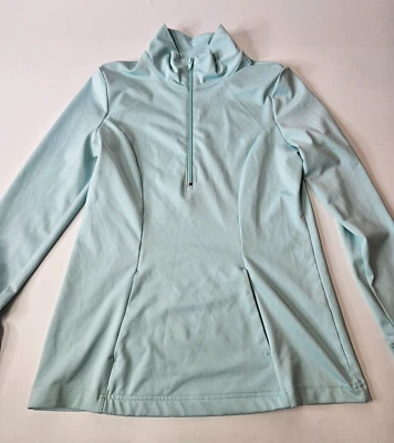 Sudadera Pullover Z By Zella 1/2 Cremallera Manga Larga Atlética Para Mujer Azul Medio Foto 1 de 4