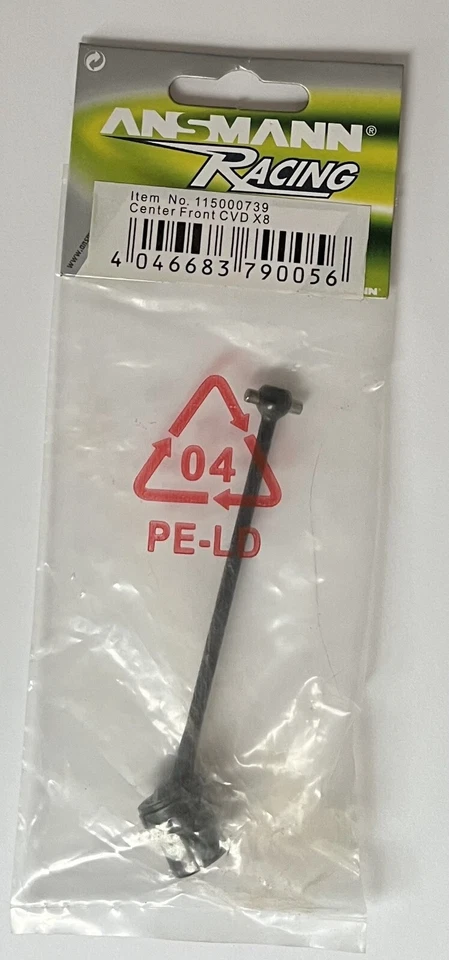 Ansmann Racing Centre Front CVD for X8 Part Number 115000739 - Image 1 of 1