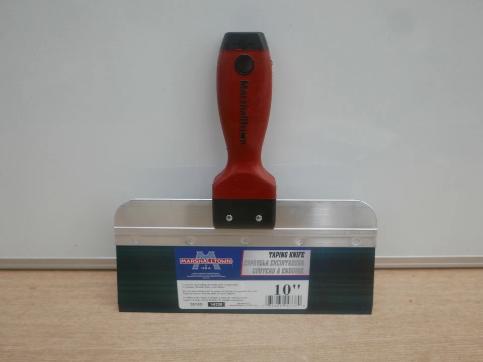 CUCHILLO DE CINTA DE ACERO AZUL PARED SECA MARSHALLTOWN 3510D 10" MANGO DURASOFT Foto 1 de 1
