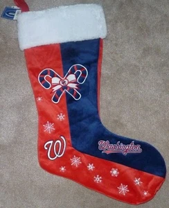 NEW MLB Washington Nationals Baseball Holiday Christmas Stocking 24" NEW NWT - Picture 1 of 1