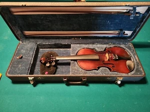 Vintage Jackson Guldan Violin #498 1940's 2 Bows And Case Used - Picture 1 of 12