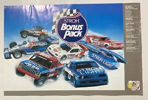 1988 STROH BONUS PACK Motorsports Poster Fuoristrada Stock Auto Barche Drag Racing + - Foto 1 di 7