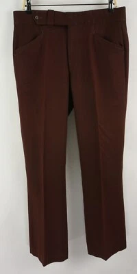 Vintage 70s Jaymar Sansabelt Leisure Disco Golf Flare Slacks Pants Mens 34 x 30 - Image 1 of 4