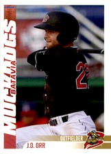 2019 Batavia Muckdogs Choice #21 J.D. Orr Mount Vernon Ohio OH NM Baseball Card