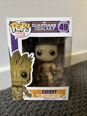 Figura de vinilo Funko Pop #49 Groot Guardianes de la Galaxia Marvel nueva en caja Foto 1 de 4