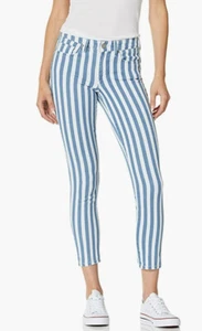 MAVI JEANS women S1067916336 N077050 KN011972 blue striped zip sz 27 - Picture 1 of 12