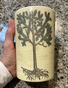 JOHN DERIAN For Target Decorative Melamine Vase Tree Print in Cream - Picture 1 of 5