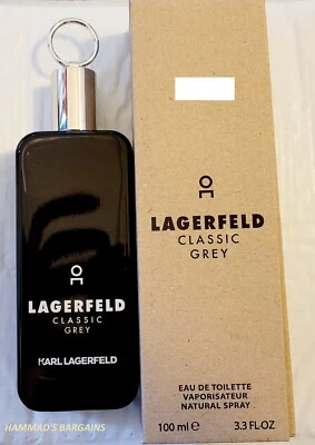 LAGERFELD CLASSIC GRIS EDT 3.3 OZ / 100 ML PARA HOMBRE (NUEVO EN CAJA MARRÓN) Foto 1 de 2