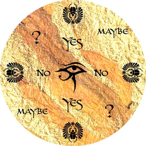 5" Pendelbrett - Wünschelrutengänger Wahrsagerei Message Board "Auge des Horus (Gold)" - Bild 1 von 1