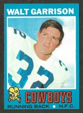 1971 Topps #8 WALT GARRISON Dallas Cowboys ROOKIE - NM+ or Better